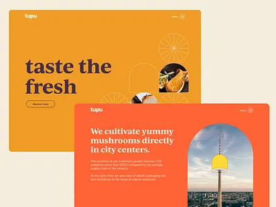 Taste the fresh berlin design food food design interaction interactive website mushrooms startup ui web design web developmeng