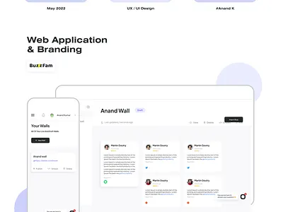Buzzfam UX/UI case study animation branding design graphic design illustration logo typography ui ux vector