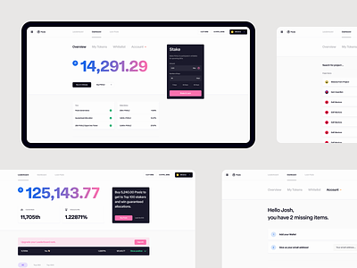 Poolz — Dashboard 210822 clean dashboard design typography ui user experience user interface ux