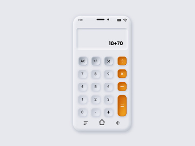 Calculator Design Neumorphism Effect banner design calculator design design illustration neomorphism neumorphism neumorphism effect neumorphism ui ui web design