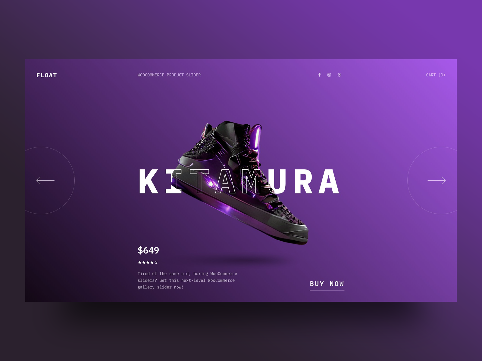Sneaker WooCommerce Slider by Slider Revolution on Dribbble