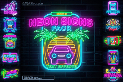 Neon Sign Effects Pack neon