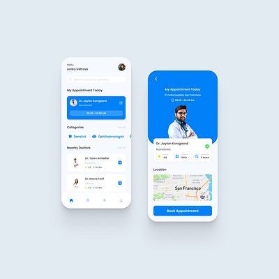 Doctor Appointment Mobile App doctor appointment ui design doctor ui design mobile app design ui ui design ui designer uiuxdesign ux ux design ux designer