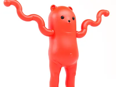 OSOXOSO 3d animation bear blender character character design illustration ui