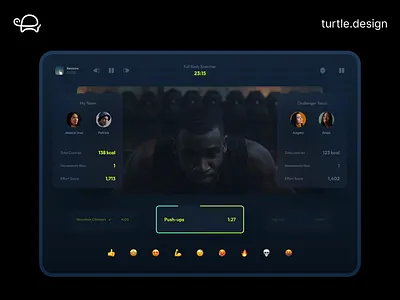 Social Fitness App animation app dashboard fitness interface product design ui ux