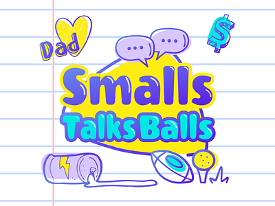 Logo Design - Smalls Talks Balls branding content entertainment fantasy sports logo podcast social media