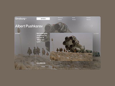 Ginzburg gallery gallery ginzburg graphic design landing photo gallery rocket web web design