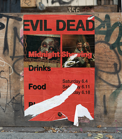 Evil Dead Movie Poster Concept branding design graphic design typography