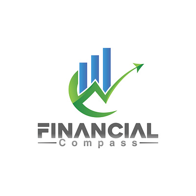 Financial compass branding compass design financial financial compass logo illustration illustrator letter logo logo logo designing photoshop ui vector
