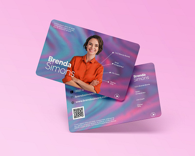 Brenda Simons Complimentary Card branding card design flyer design personal branding typography ux vector