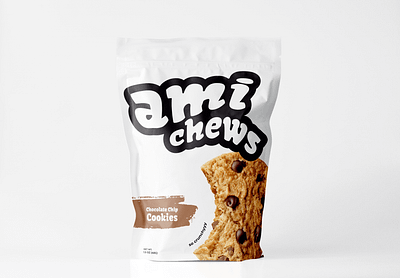 ami chews brand identity branding design graphic design illustration illustrator logo logo design logomark mockups packaging photoshop snacks typography vector visual identity wordmark