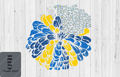 Down Syndrome Awareness SVG- FLOWER SVG- Digital Download. awareness circut svg clipart design down syndrom day svg down syndrome graphic design svg png jpeg