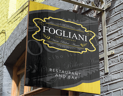 Fogliani Italian Restaurant - VI and Brand Identity brand identity branding clothing design fashion graphic design graphics italian logo mock up photography restaurant ui vector vi visual identity