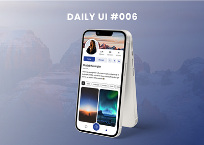 Daily UI #006 - User Profile 006 daily photography profile ui user