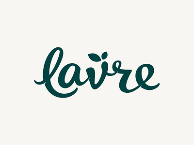 Lavre branding calligraphy design food graphic design leaf lettering logo logomarkm tipography vector vegan veggie