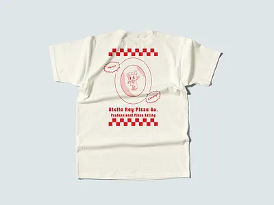Stella Ray Professional Pizza Eater Graphic Tee graphic design graphic t shirt graphic tee illustration pizza pizza company shirt retro aesthetic retro pizza vintage
