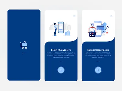 E-commerce app | Onboarding & splash screen 100dailyui branding dailyui design e commerce ecommerce ghana minimal mobile onboarding splash splashscreen ui ux uxdesign visualdesign