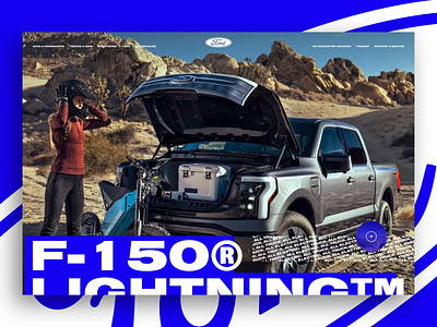 Ford F-150 Lightning Concept auto automotive car ford landing truck ui video
