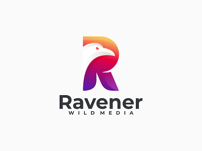 Ravener app bird r logo branding design graphic design icon illustration logo ui ux vector