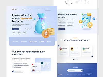 Finance Landing Page | Custom 3D Illustrations 3d 3d illustrations app bank banking dashboard finance fintech graphic design homepack illustration landing page payment transfer ui wallet website world