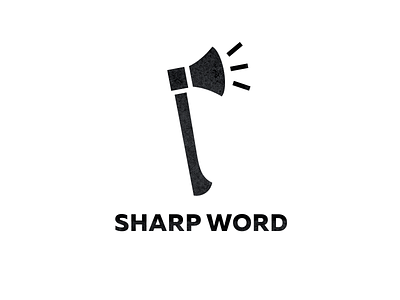 Sharp Word (NEWS) art axe branding bullhorn design logo logodesign logotype news radio speaker speaking trumpet