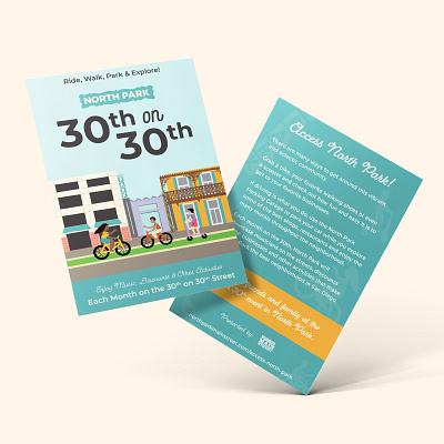 North Park Main Street branding design document design flyers graphic design illustration logo print print design san diego social media trifold typography