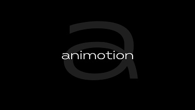 animotion logo a animation branding font logo movie type