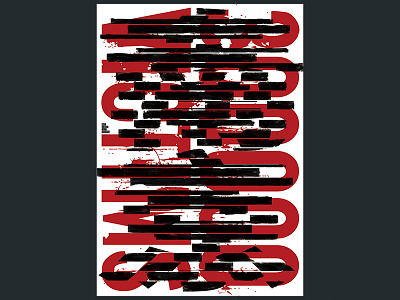 Sorrow of this city poster typography