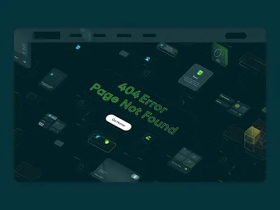 404 Page 3d 404 404 error 404 page design ui web design