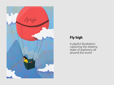 Fly high illustration