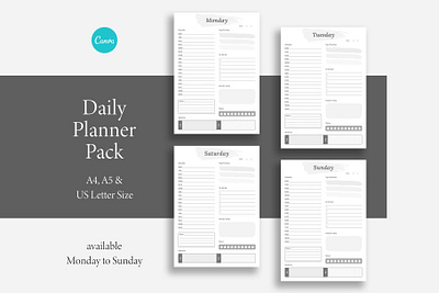 Daily Planner Pack planner template