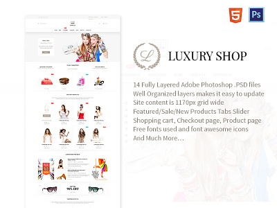 Luxury Shop eCommerce HTML Template