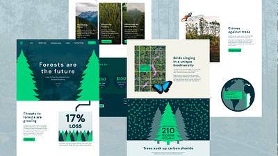 Forest Conservation Website ui ux ux design website