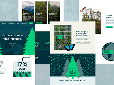 Forest Conservation Website ui ux ux design website