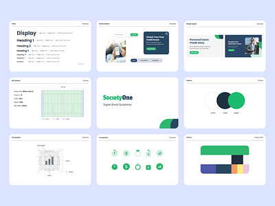 SocietyOne - Brand Guidelines brand guidelines branding design fintech illustration startup style guide technology