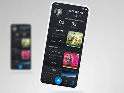 Advertisement App app branding design graphic design illustration ui ux
