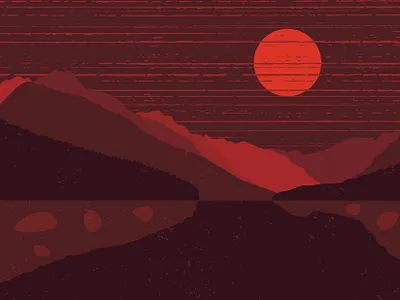 Mountain with lake 2d adobe illustration agency artwork clean creative illustration design digital art drawing dribbble graphic design graphic designer illustration lake minimalist modern mountain ux vector vector illustration