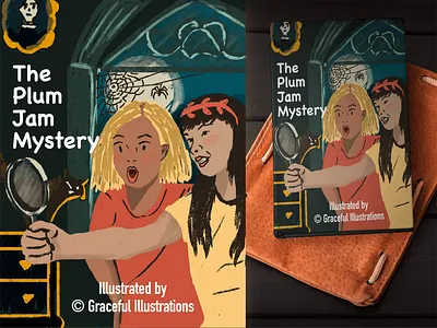 Kids book cover boys digital art drawing dream fun girls illustration kids little mystery story young