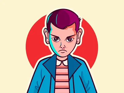 Stranger things 4 - Eleven Illustration art eleven