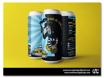 End is the Beginning Beer Label Illustration & Layout art beer label branding design graphic design illustration vector