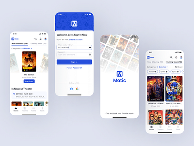 Movie Ticket Booking App design ui uidesign ux