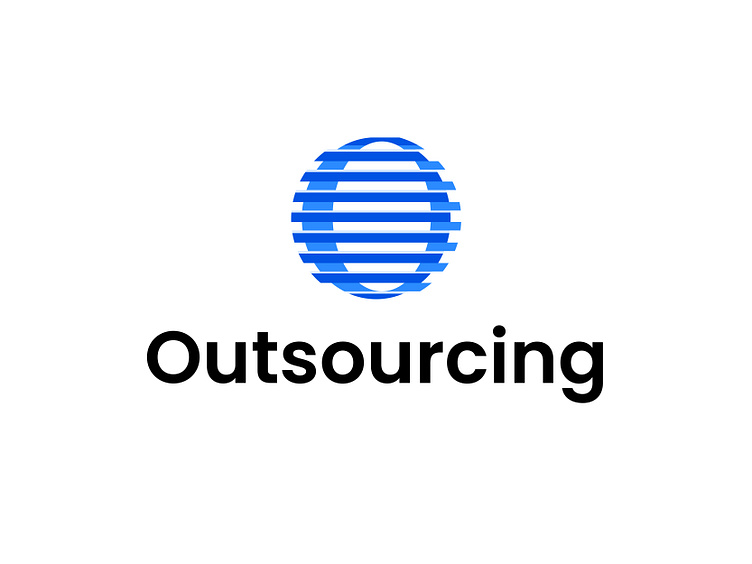 Outsourcing Logo by Shihab Logo designer for PurePhic on Dribbble