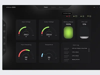 UPSilon 2000 Main Interface application dashboard figma interface redesign software ui ux