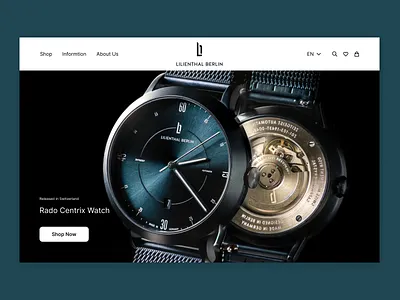 Watch Store Concept clock design desktop expensive landing landing page logo minimal shop store style time typography ui ux watch web web site