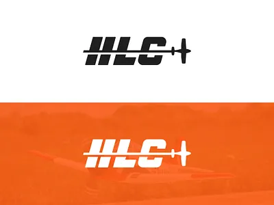 Airplane Logo airplane branding clean design flight logo modern orange plane