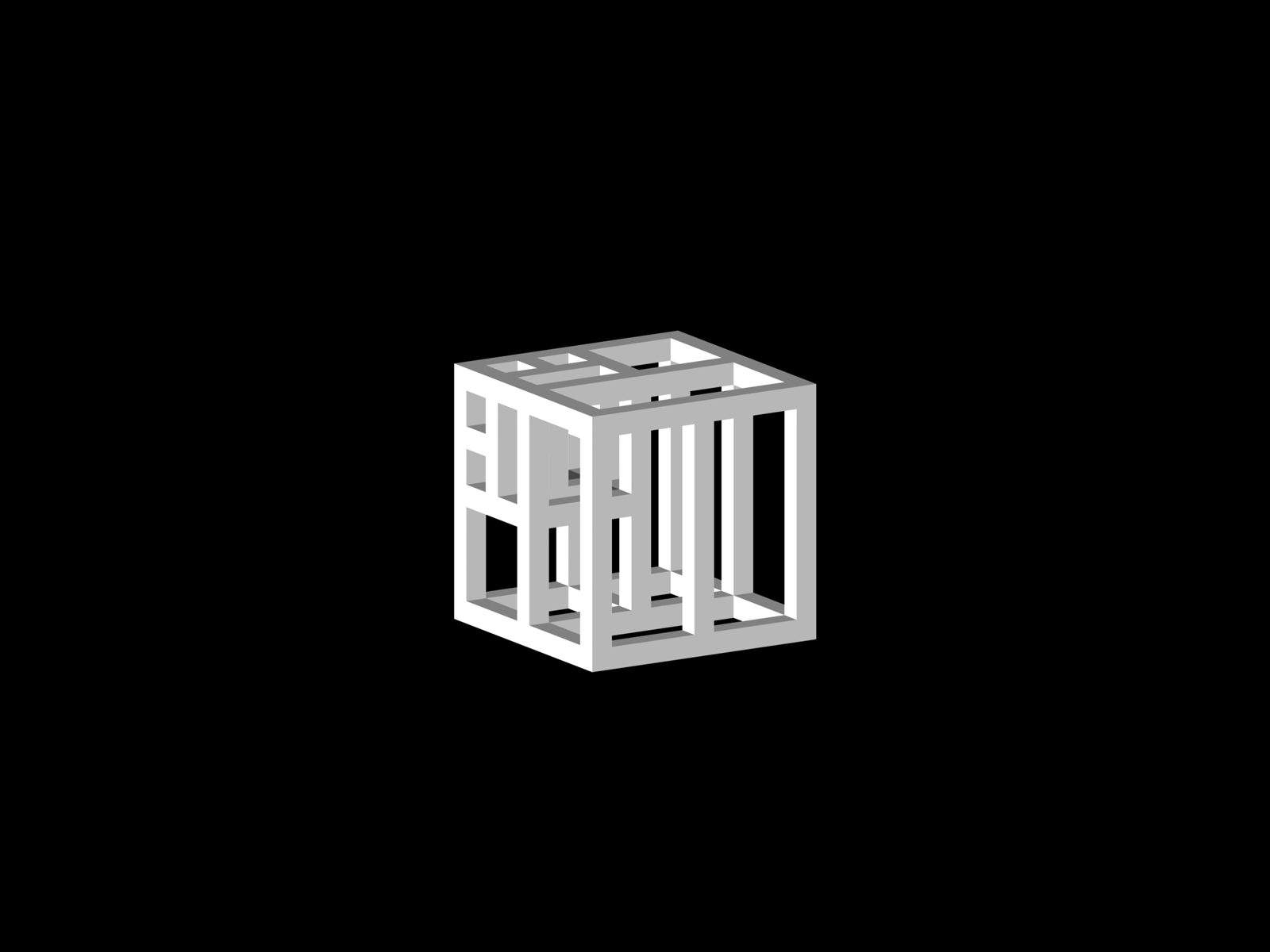 d'Arvestanots 3d aftereffects animation architecture blender cube geometric geometry logo logo animation motion design motion graphics optical illusion square