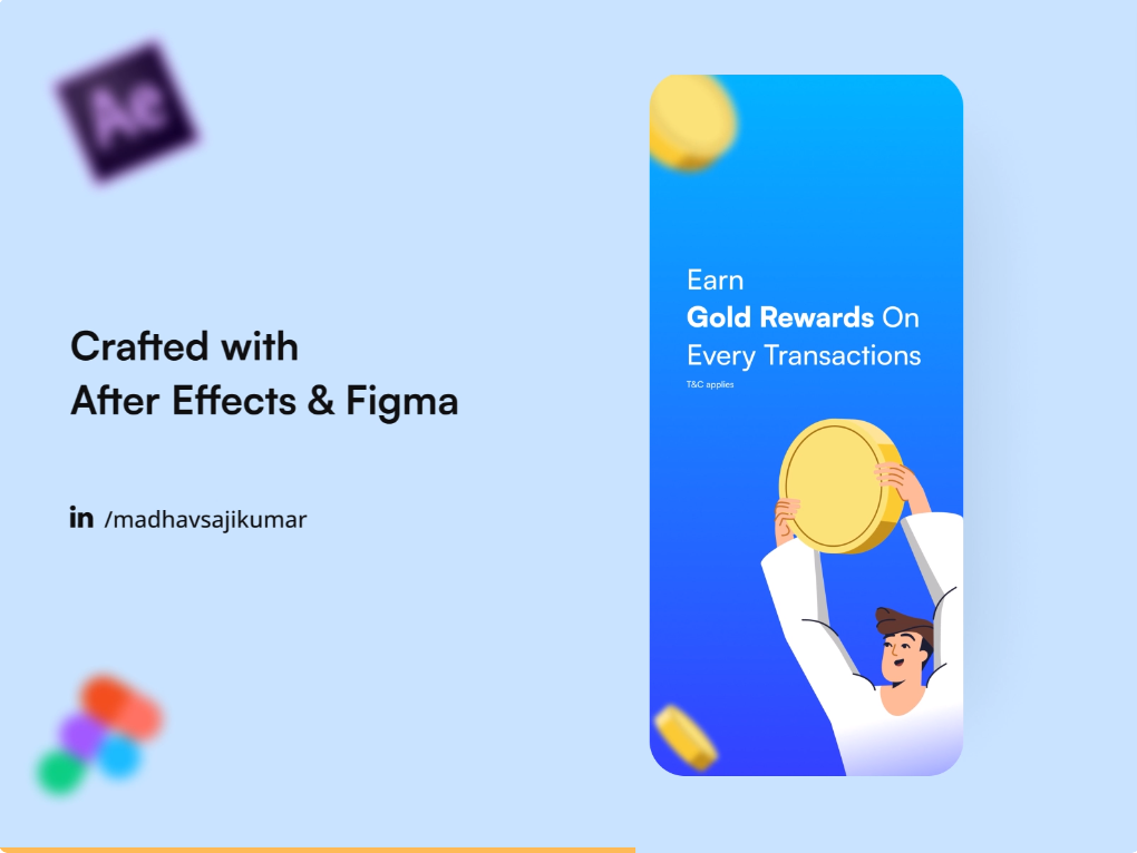 Gold Rewards USP UI - Interaction Design 3d 3d ui animation app ui bank apps colourful ui fintech ui flat design gold rewards gold ui interaction design interactive ui motion design neobank ui neubrutalism saas ui skeumorphism ui