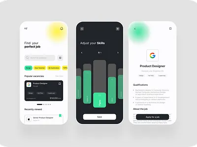 Job Finder App app app design find job job finder mobile design ui ui design ux ux design