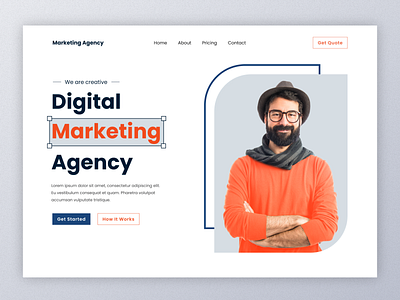 Digital Marketing Agency Website agency design mind digital marketing agency homepage landing page marketing marketing agency mobile app design seo startup ui design ui ux design ux design web header website design