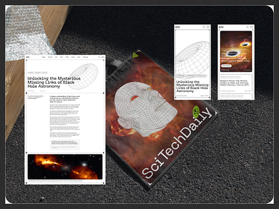 SciTechDaily news redesign concept article concept design figma layout news news website newsletter redesign science space ui ui design uprock ux ux design uxui web web design